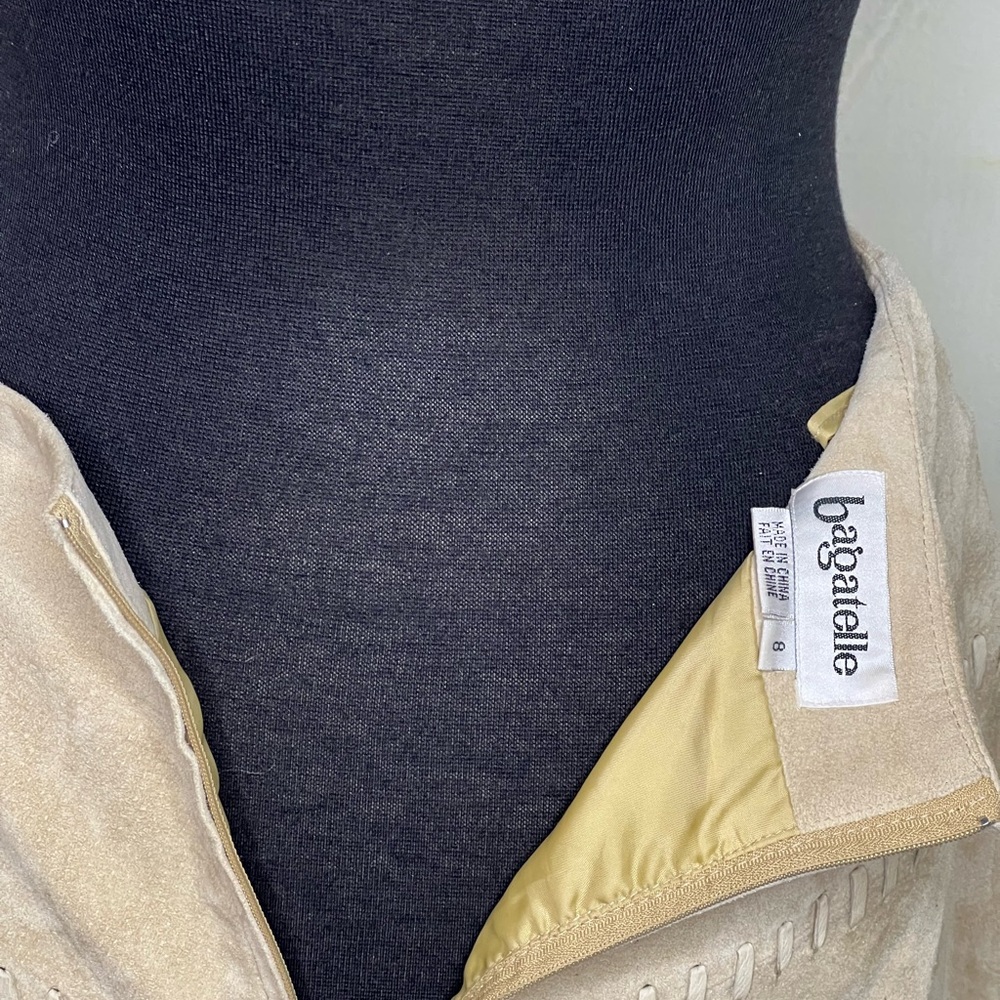 Full length maxi suede skirt - Picture 6 of 7